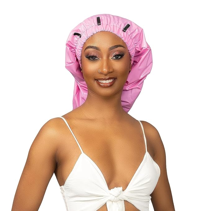 Esha Girl - Shower Cap for Extra Long Hair, Twists – Waterproof – Snug Fit - Image 2