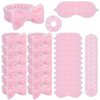 36 PCS Spa Headband Bulk, Girls Spa Headband Pink Makeup Headbands Eye Mask - Image 8