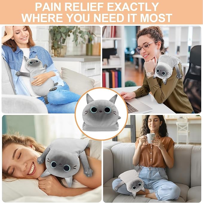 Microwave Heating Pad for Cramps Pain Relief, 17 * 9'' Moist Microwavable - Image 7