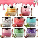 8 PCS Bee Lip Balm Pot, Fruit Moisturizing Propolis Lip Mask, Lip Mask by Charm+Kiss