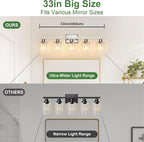 Ascher Bathroom Light Fixtures, 5-Light Vanity Lights - Image 6