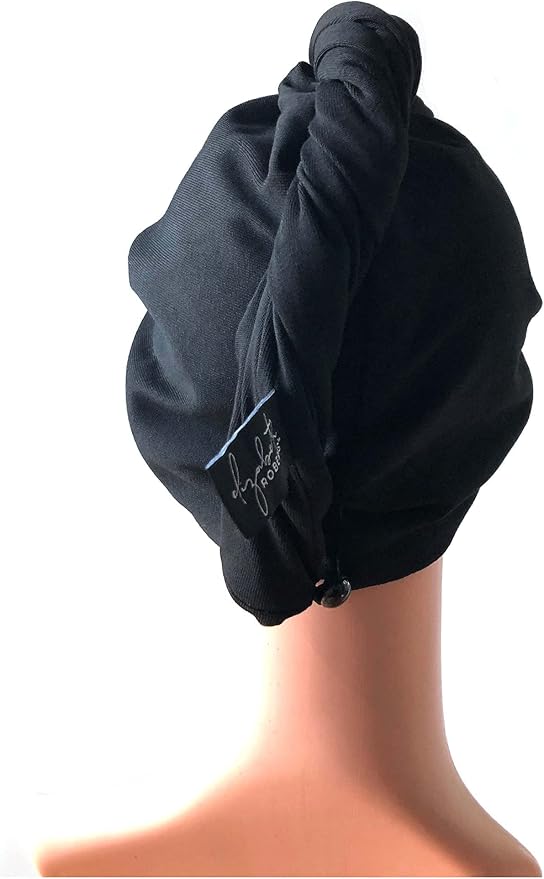 Elizabeth Roberts 100% Cotton T Shirt Hair Towel Wrap Plopping Essential Turban - Image 4