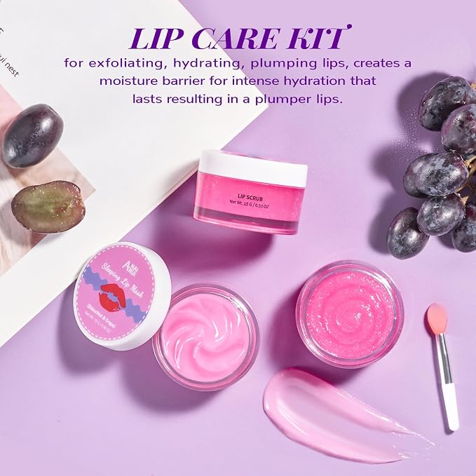 ANAI RUI Lip Therapy Set, Lip Scrub & Lip Mask, Overnight Hydrating Lip - Image 9