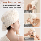 3 Pack Large Microfiber Hair Towels - Image 7