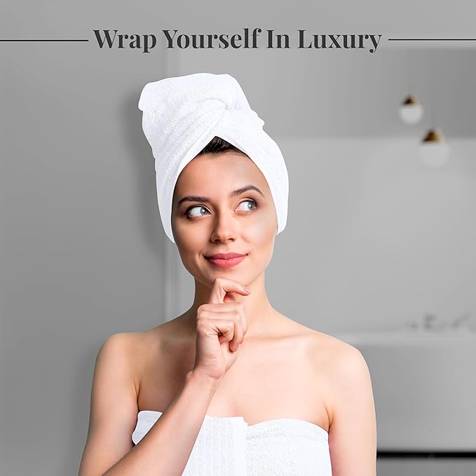 Tens Towels Pack of 4 Extra Large Bath Towels 30 x 60 Inches, 100% Cotton - Image 3