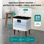 SereneLife Rectangular Towel Warmer Bucket – 20L Large Capacity Hot Towel Warmer - Image 2
