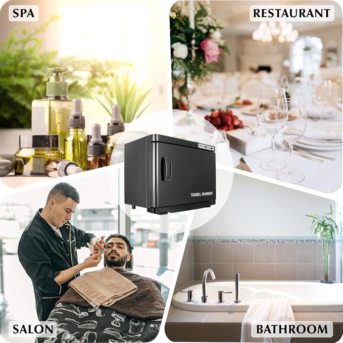 Hot Towel Warmer, Professional 23L Large Capacity Hot Towel Cabinet, 2-in-1 Spa - Image 5
