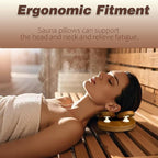 Benks Sauna Pillow, Sauna Accessories, Ergonomically Designed Sauna Headrest - Image 3