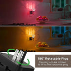 L LOHAS LED Night Lights Plug into Wall -10-Color Changing RGB Floral Night - Image 5