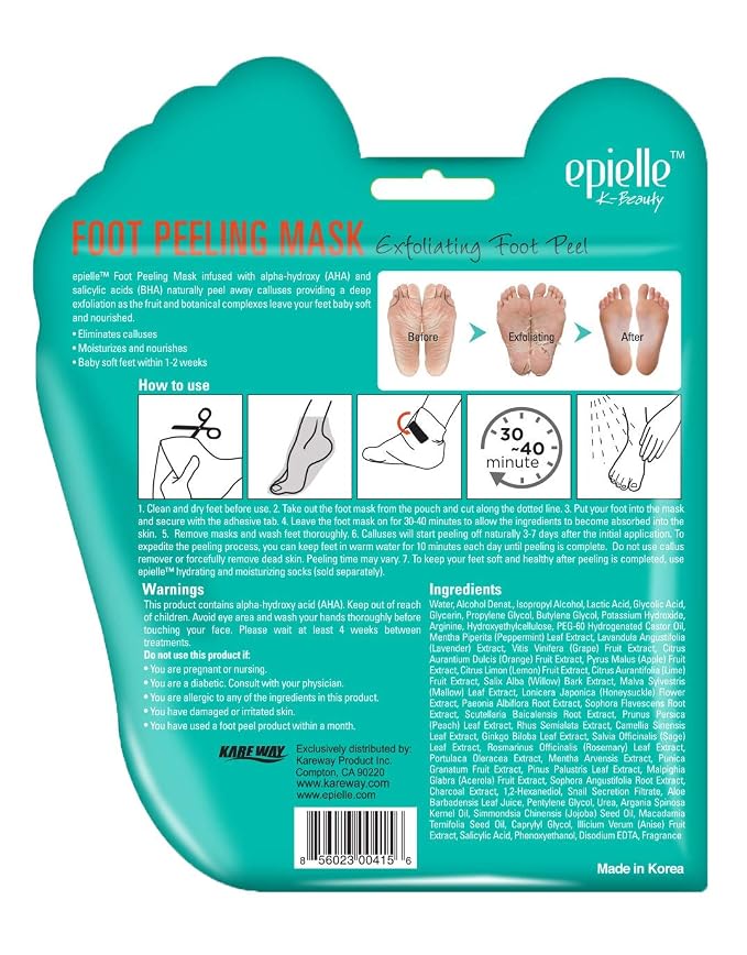 Epielle Foot Peel Mask | 2 Pairs | - Image 3