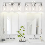 Zarbitta 3-Light Bathroom Light Fixtures, Brushed Nickel Vanity Light, - Image 5