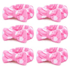 Casoty 6 Pcs Makeup Hair Headbands, Soft Coral Fleece Spa Headband by Casoty