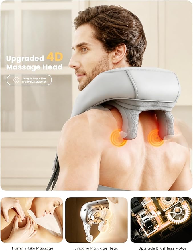 Shiatsu Neck Massager with Heat - Image 3