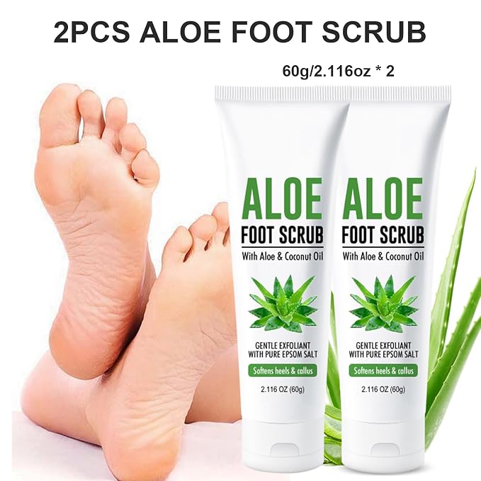 Aloe Vera & Coconut Oil Foot Scrub - Image 5
