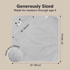 KeaBabies Hooded Baby Towel for Newborn - Image 4