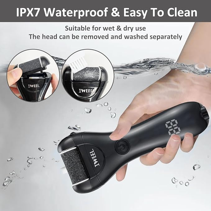 Electric Foot Callus Remover, Rechargeable Portable Electronic Foot File - Image 4