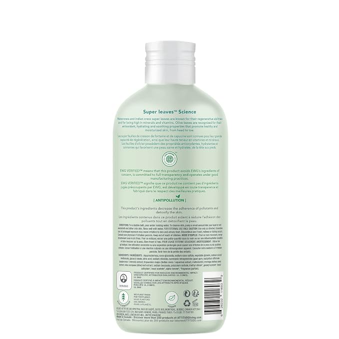 ATTITUDE Bubble Bath, EWG Verified, Plant and Mineral-Based Ingredients - Image 2