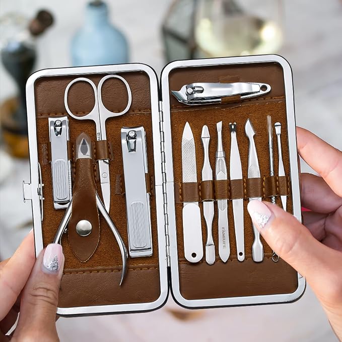 FAMILIFE Manicure Set, Professional Nail Kit Nail Clipper Set, - Image 8