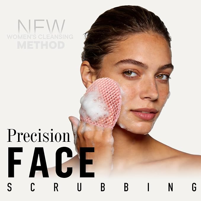 Facial Sponge - Deep Exfoliating Face Mitt, Honeycomb Face Exfoliator - Image 2