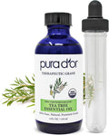 PURA D'OR ORGANIC Tea Tree Melaleuca Essential Oil 100% Pure & Natural by PURADOR
