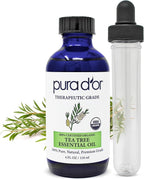 PURA D'OR ORGANIC Tea Tree Melaleuca Essential Oil 100% Pure & Natural by PURADOR