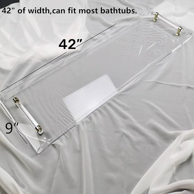 42" transaprent Bathtub Caddy - Image 3
