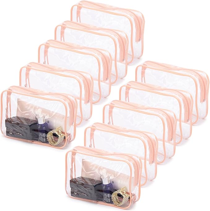Tbestmax 10 Pcs Clear Cosmetic Bags Small Makeup Bags Portable Waterproof by Tbestmax