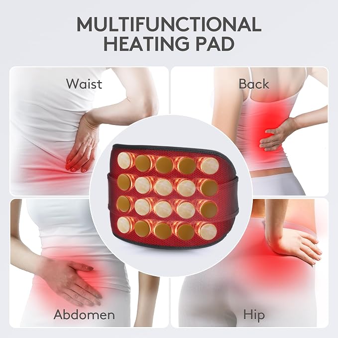 UTK Far Infrared Heating Pad for Back Pain Relief, Hot Enough, Gift for Women - Image 5