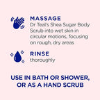 Dr Teal's Shea Sugar Body Scrub, Rose - Image 3