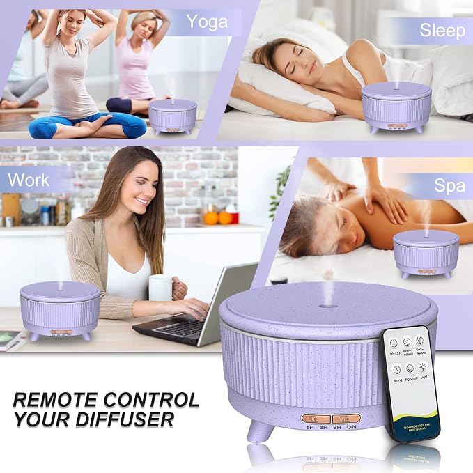 Diffusers for Essential Oils Large Room Humidifier, 500ml Aromatherapy Diffuser - Image 6