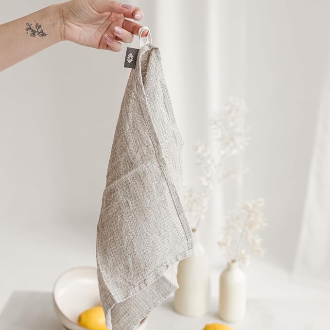 100% European Linen Hand Towels - Image 9