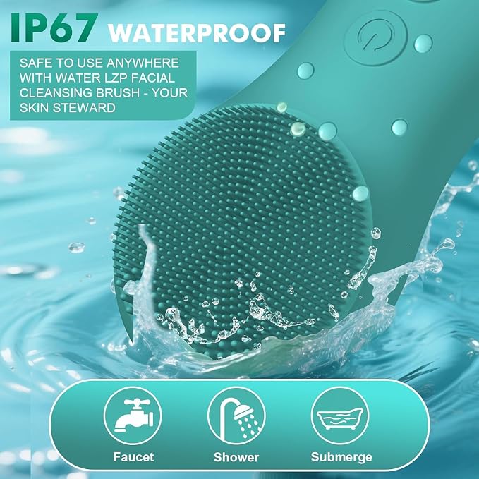 LZP Face Scrubber Facial Cleansing Brush Silicone Face Scrubber Exfoliator - Image 4