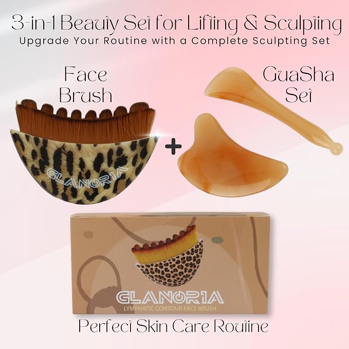 3 in 1 Lymphatic Contour Face Brush – Face Brush - Image 2