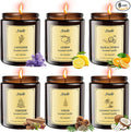6 Pack 42oz Fall Scented Candles, Soy Wax Candles by SVECKE