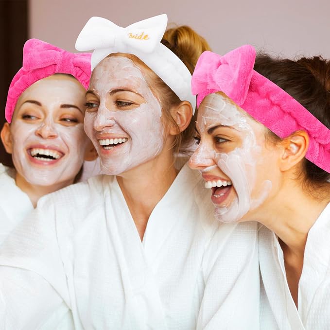 CIEHER Spa Headband, Bride & Bridesmaid Gifts, Skincare Makeup Face Wash - Image 5