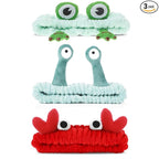 WLLHYF 3 Pack Spa Headband Face Wash Hairband Facial Makeup Head Wraps Cartoon by WLLHYF
