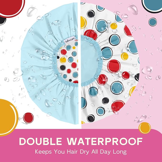Years calm Waterproof Shower Cap - Image 3