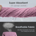 JML Microfiber Bath Towels, Large Bathroom Towel 2 Pack, Super Absorbent and - Image 3