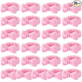 25 Pcs Pink Spa Headband Bulk Pink Makeup Headbands by Wavyknot