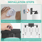 Black Bathroom Light Fixtures Over Mirror, Rustproof Vanity Lights - Image 7