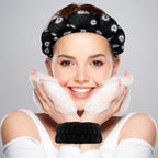 Zkptops Spa Headband for Washing Face Wristband Set Sponge Makeup - Image 2