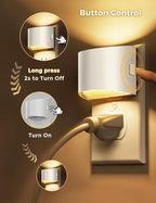 L LOHAS LED Night Lights Plug into Wall, Dimmable Night Light - Image 4