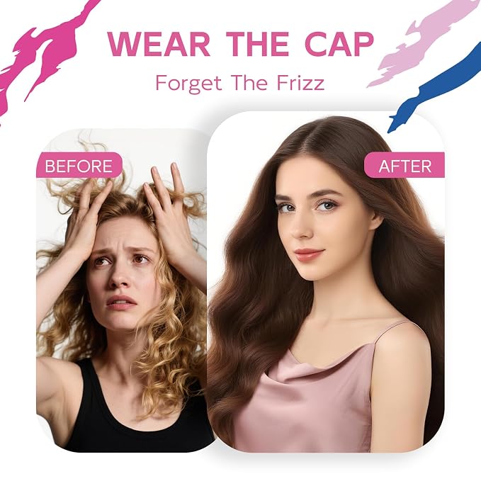 Years calm Waterproof Shower Cap - Image 9