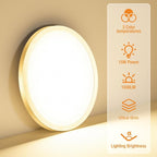 slochi 8PACK LED Flush Mount Ceiling Light Fixture, 3000K-4000K-6500K & 100W - Image 2