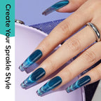 modelones Cat Eye Gel Nail Polish, 6 Colors Glitter Red Green Purple Blue Gel - Image 3