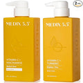 MEDIX Vitamin C Body Wash + Vitamin C Body Lotion & Face Moisturizer 2PC Skin by Medix55