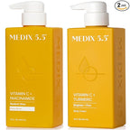 MEDIX Vitamin C Body Wash + Vitamin C Body Lotion & Face Moisturizer 2PC Skin by Medix55
