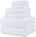 POLYTE 430 GSM Microfiber Quick Dry Lint Free Oversize Bath Towel Set, 6 Piece by Polyte