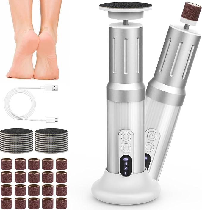 Electric Foot Callus Remover Cordless Electric Foot Filer Kit by Unknown
