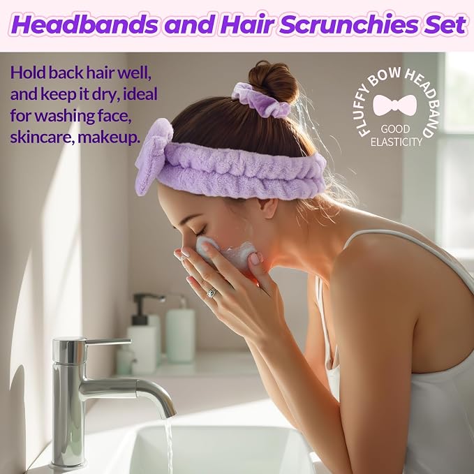 LEOBRO Spa Headbands, Easter Basket Valentines Gifts - Image 2